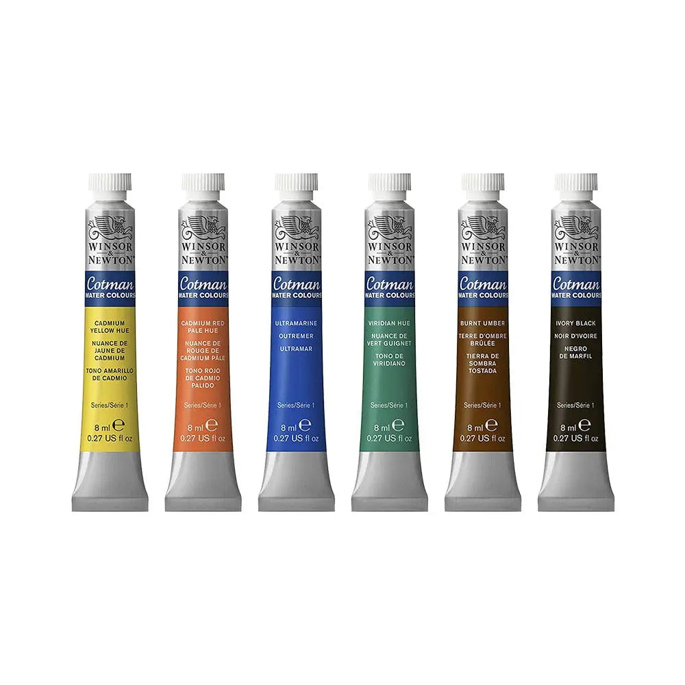 Winsor & Newton Cotman Water Colours - 6 Tubes Set Winsor & Newton