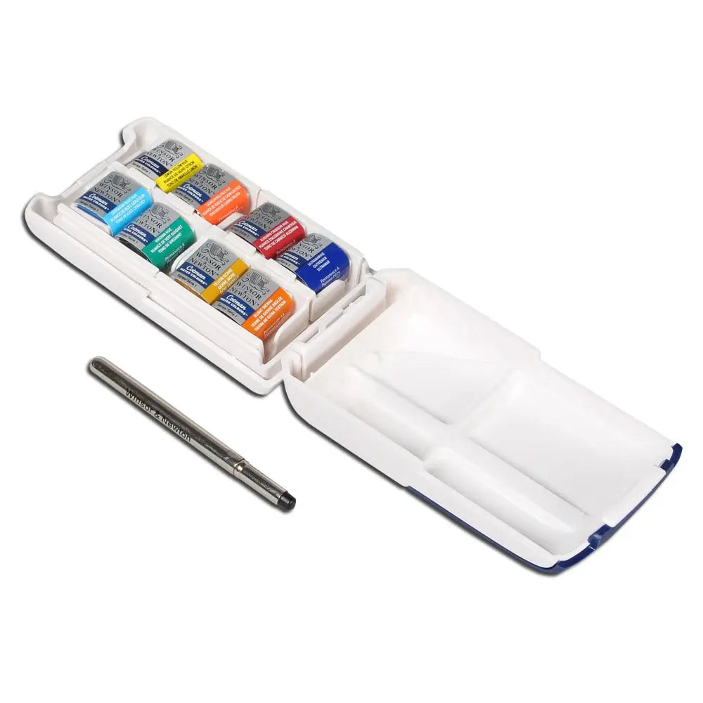 Winsor & Newton Cotman Water Colours - Mini Plus 8 Half Pans Set Winsor & Newton