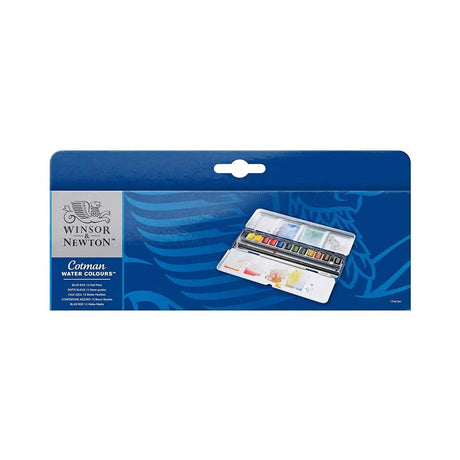 Winsor & Newton Cotman Water Colours Blue Box - 12 Half Pans Winsor & Newton