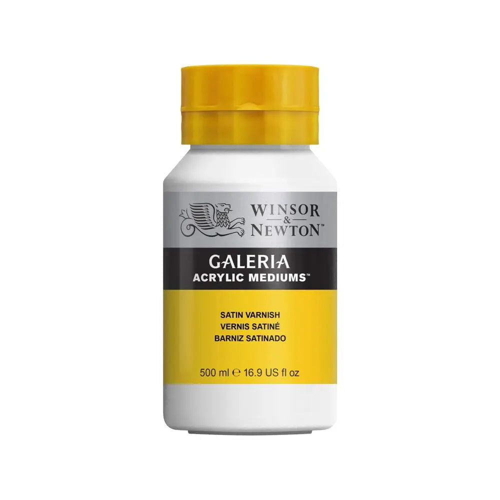 Winsor & Newton Galeria Acrylic Mediums - Satin Varnish Jar 500ml Winsor & Newton