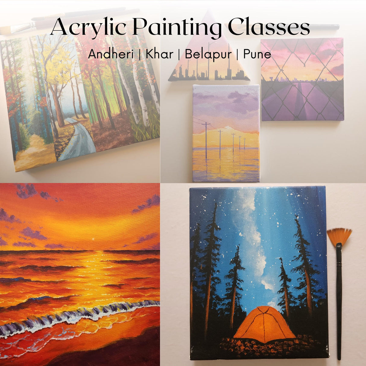 Acrylic Painting Classes - Beginner to Advanced Levels