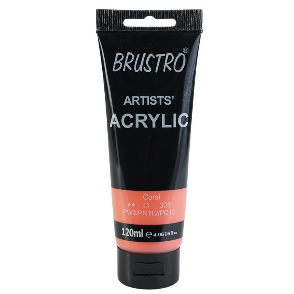 Brustro Acrylic Paint 120ml - Artist Grade Colours - Loose Tubes