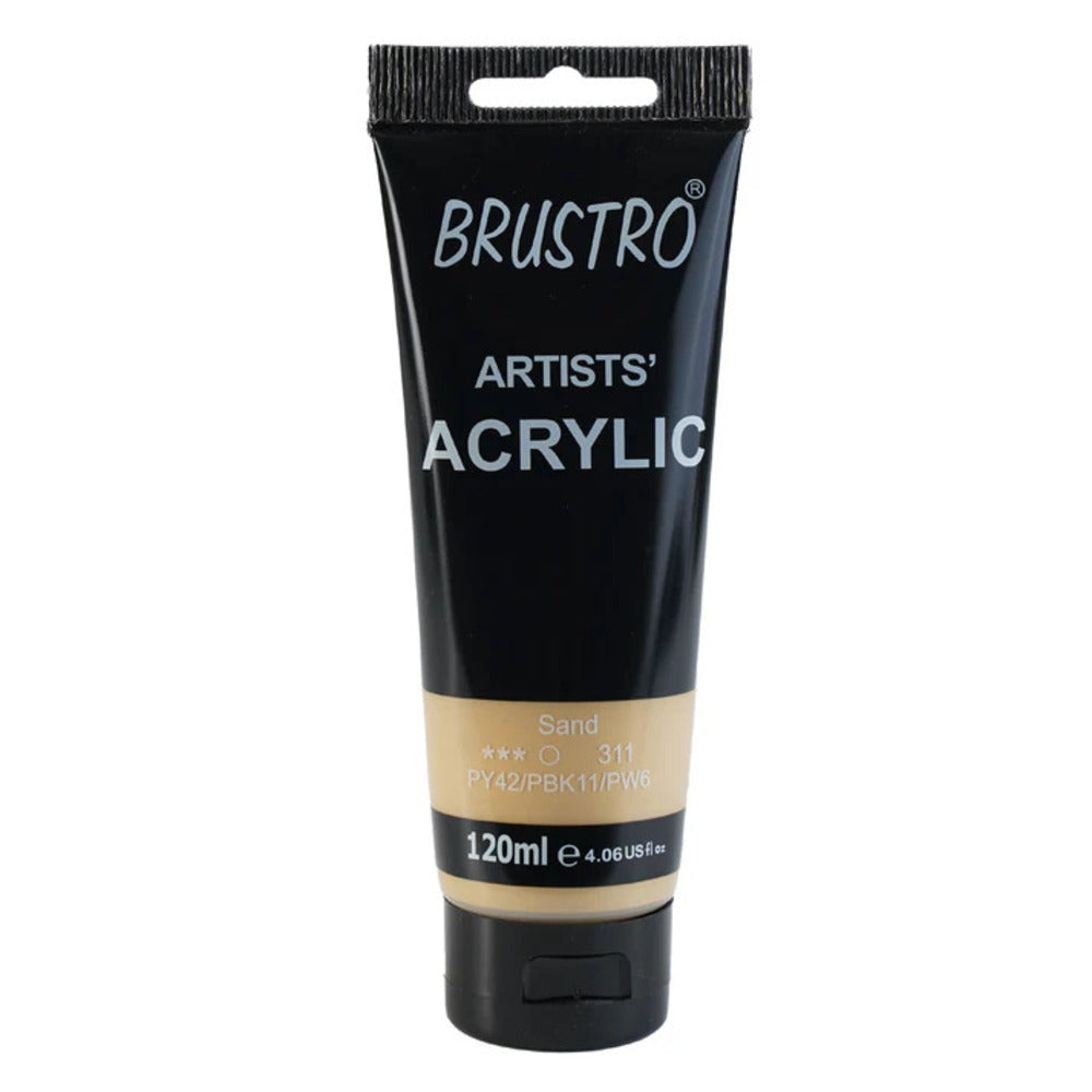 Brustro Acrylic Paint 120ml - Artist Grade Colours - Loose Tubes