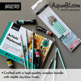 Brustro Aquabloom Artists Paint Brush Set Of 6