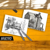 Brustro Fineliner Technical Pen Set - Set of 6 - 0.05mm to 0.8mm