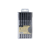 Brustro Fineliner Technical Pen Set - Set of 6 - 0.05mm to 0.8mm