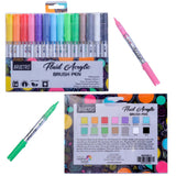 Brustro Fluid Acrylic Brush Pen Set Of 14