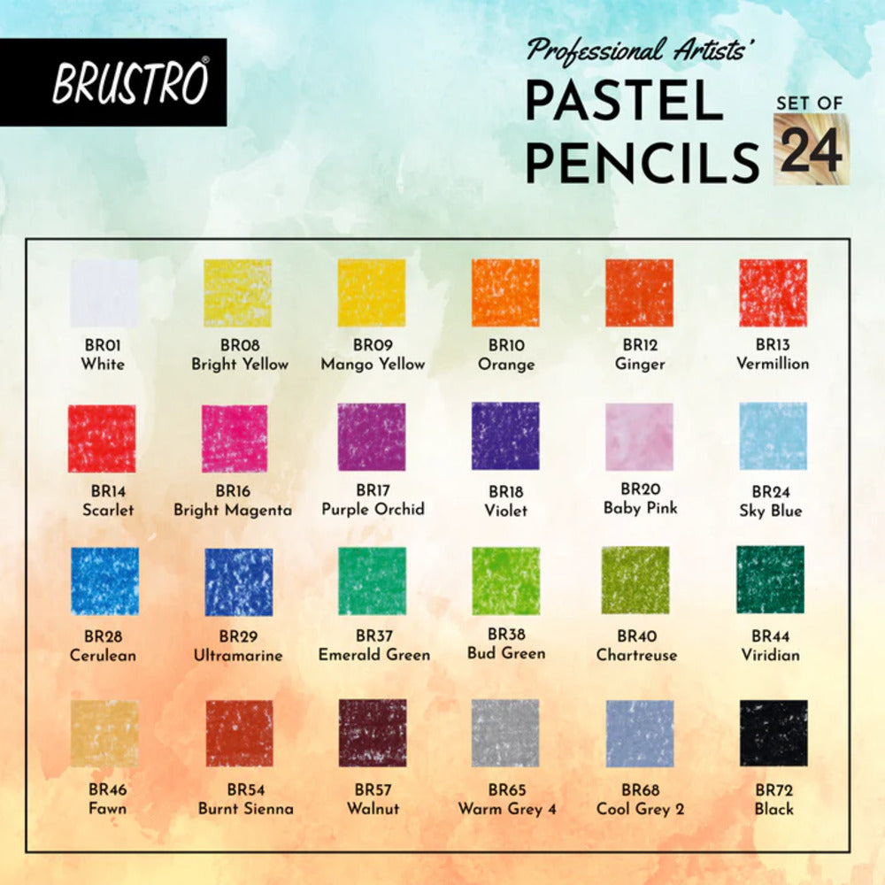 Brustro Professional Artists Pastel Pencil Sets