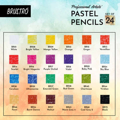 Brustro Professional Artists Pastel Pencil Sets
