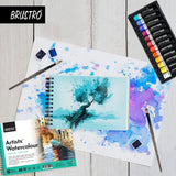 Brustro Watercolour Pad - 25% Cotton - Cold Pressed - 200/300 GSM