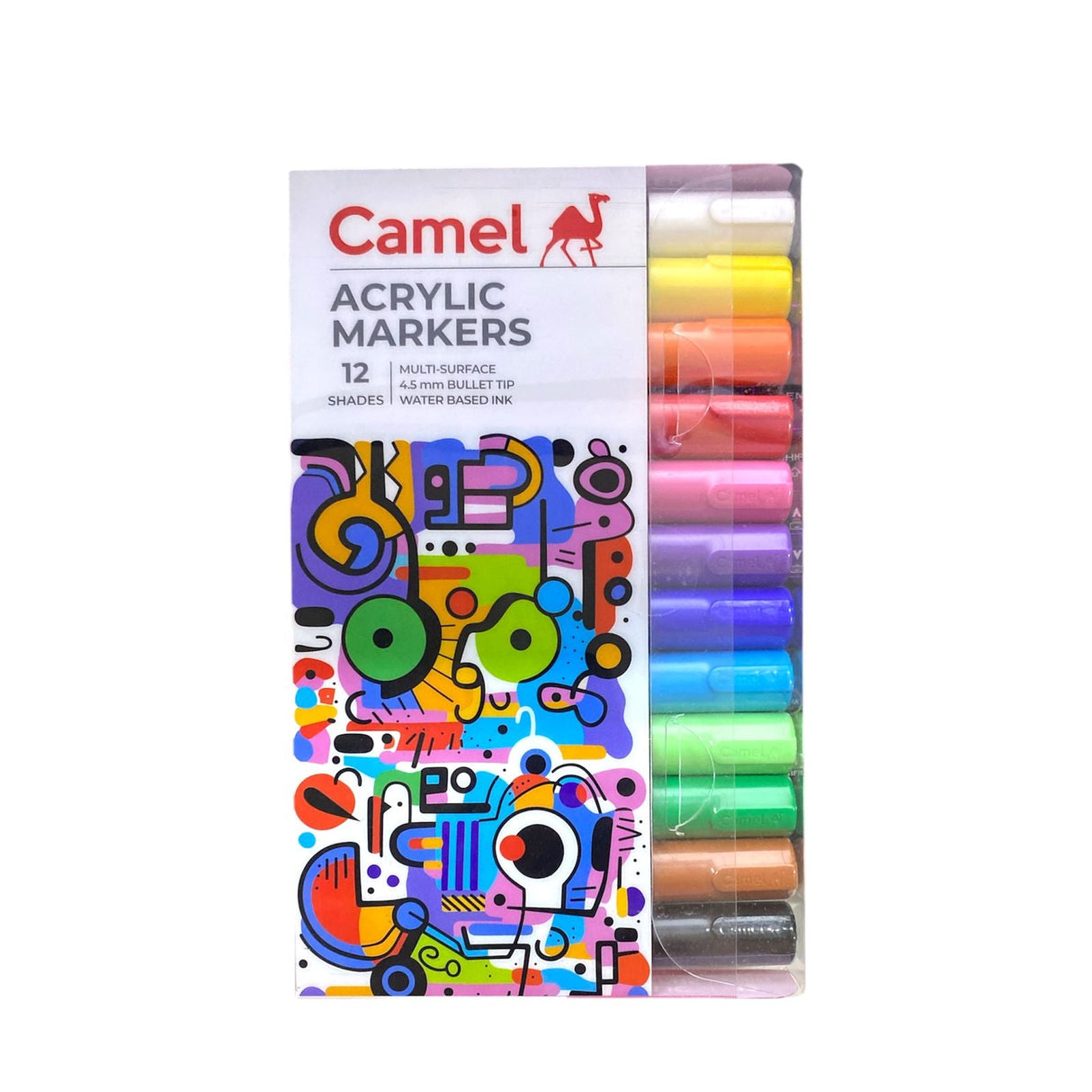 Camel Acrylic Markers Set Of 12 Shades