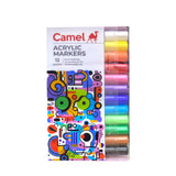Camel Acrylic Markers Set Of 12 Shades