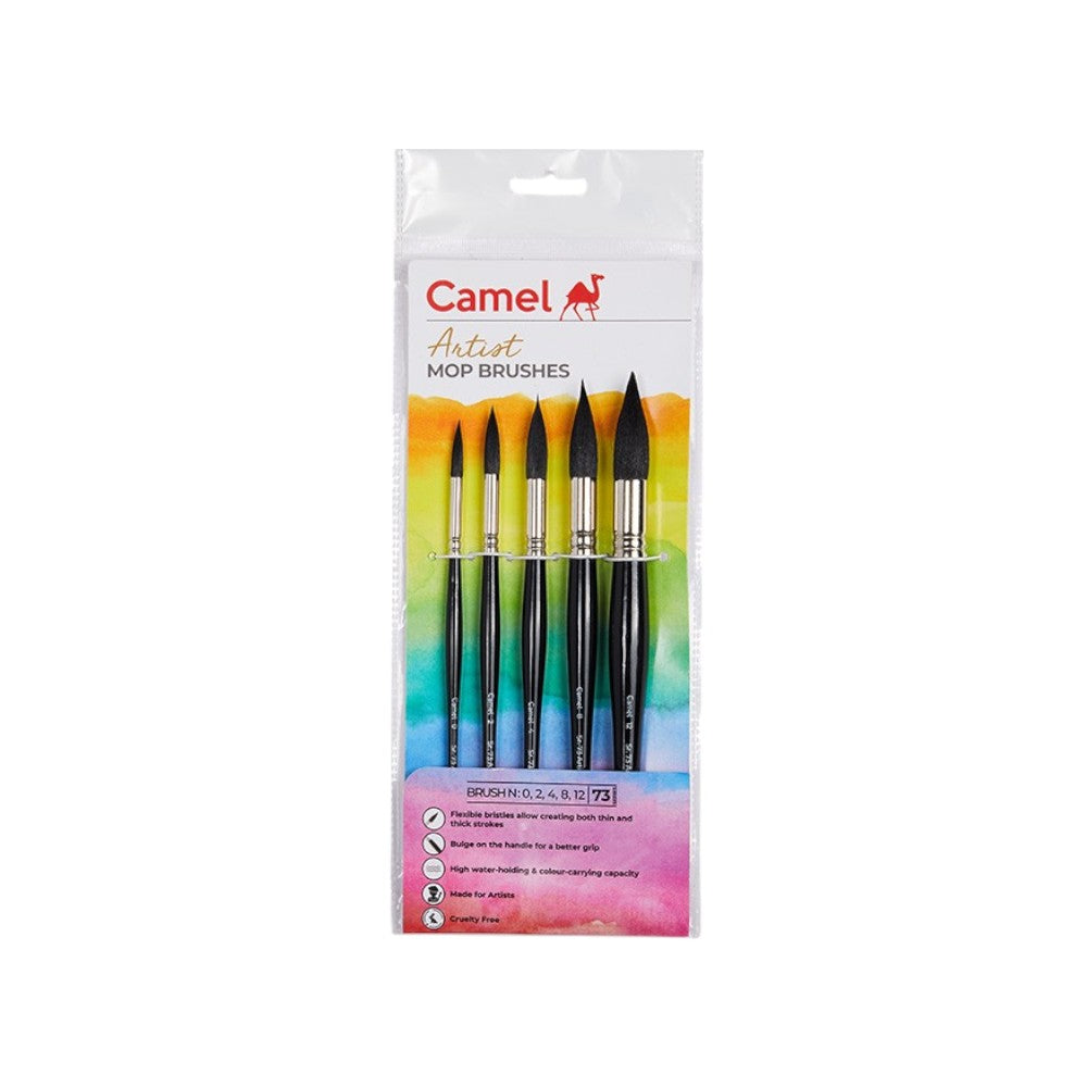 Camel Artist Mop Brush 73 Series Set - Pack of 3 or 5
