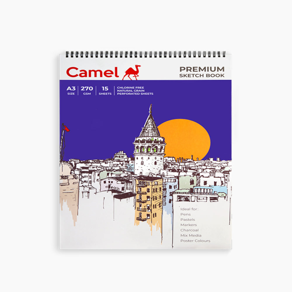 Camel Sketch Book - 140Gsm And 270Gsm (Available In Multiple Sizes)