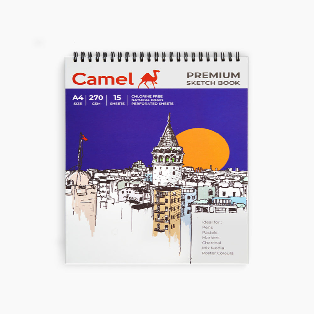 Camel Sketch Book - 140Gsm And 270Gsm (Available In Multiple Sizes)