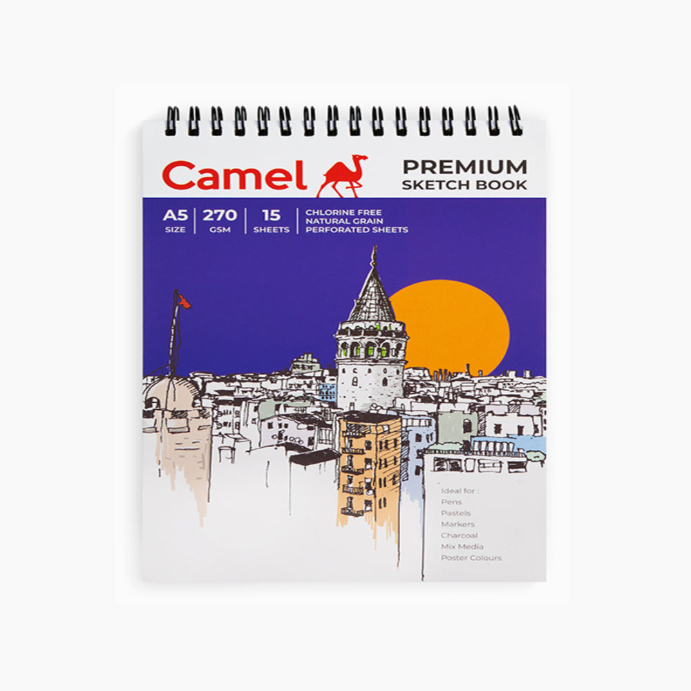 Camel Sketch Book - 140Gsm And 270Gsm (Available In Multiple Sizes)