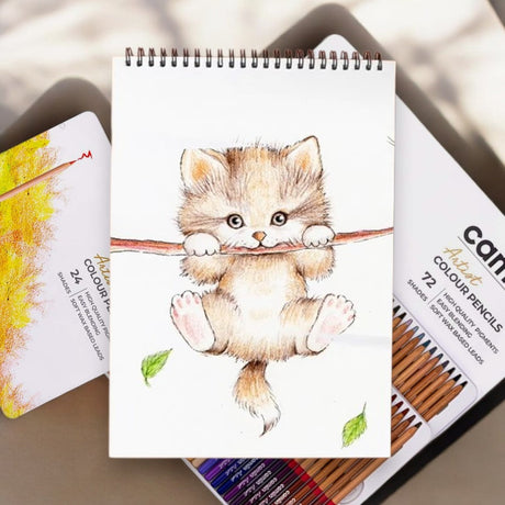 Camlin Artist Colour Pencils - 24 & 72 Shades - Wax-Based Sets