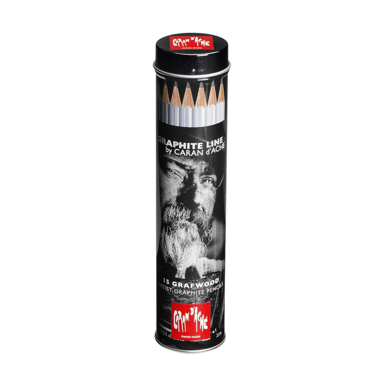 Caran D'Ache Grafwood Graphite Pencils - 4H to 9B - Set of 15