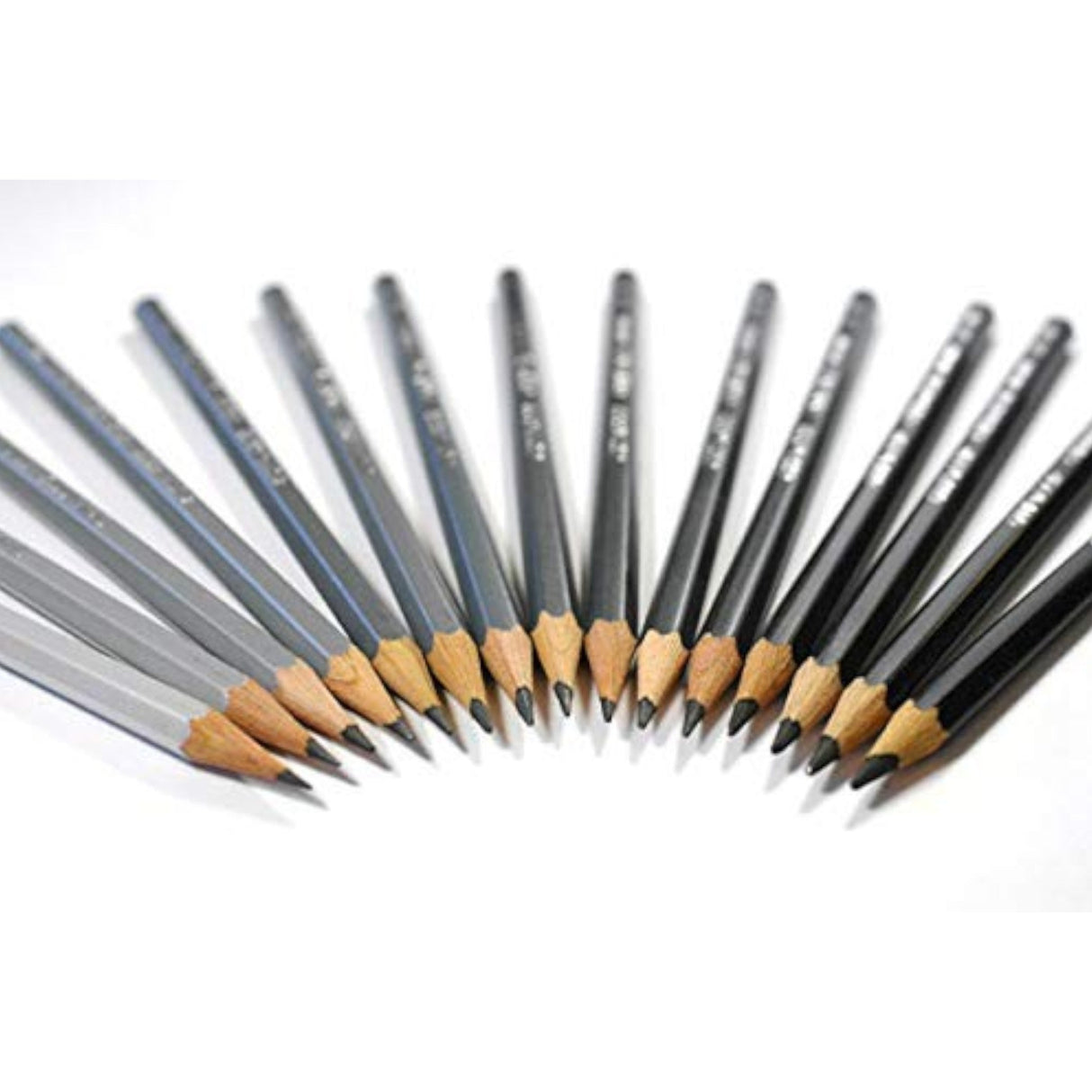 Caran D'Ache Grafwood Graphite Pencils - 4H to 9B - Set of 15