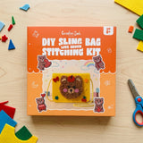Creative Jack Love Brown Sling Bag Stitching Kit