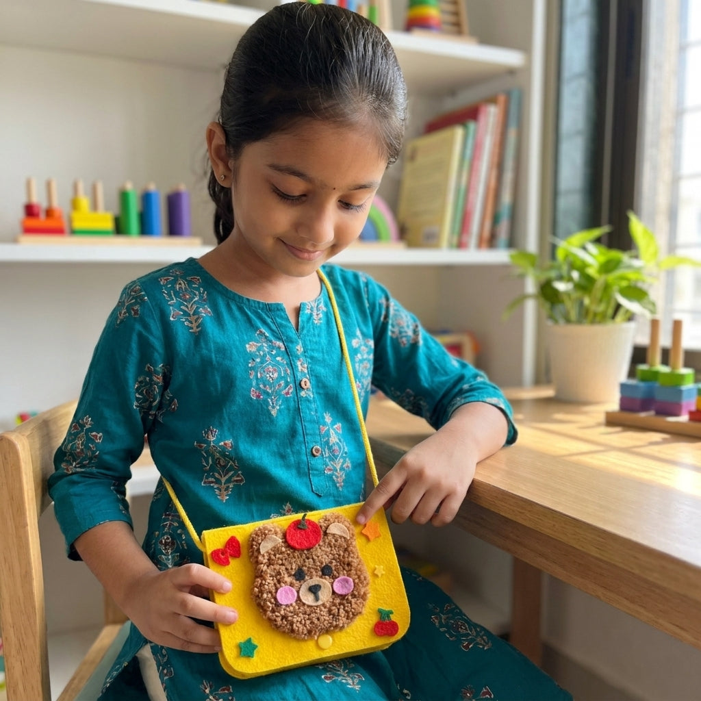 Creative Jack Love Brown Sling Bag Stitching Kit
