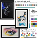Keep Smiling 75-Piece Professional Sketching & Drawing Kit