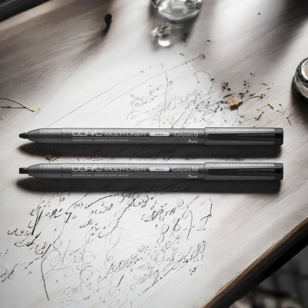 Copic Multiliner Black Calligraphy Pen - Choose Nib