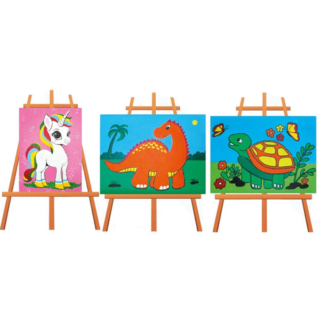 Creative Jack My Canvas Painting Kit - Age 6+ - Dino, Unicorn & Turtle