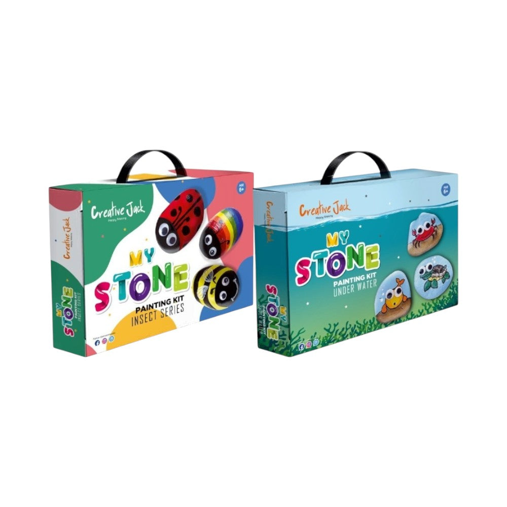 Creative Jack My Stone Painting Kit - Kids Age 6 Plus - DIY Craft Set