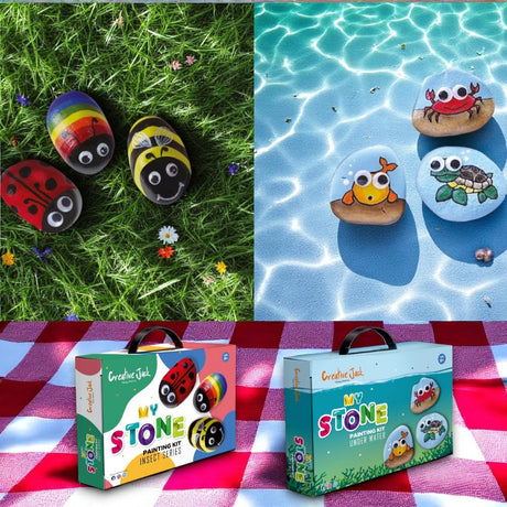 Creative Jack My Stone Painting Kit - Kids Age 6 Plus - DIY Craft Set