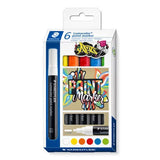STAEDTLER LUMOCOLOR Acrylic Paint Marker Set of 6