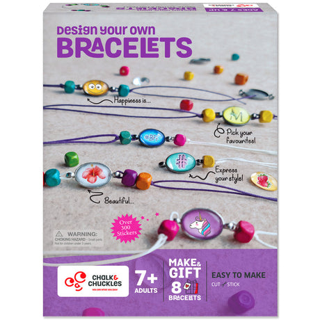 Chalk And Chuckles Design Your Own Bracelet Kit for Girls Canvazo