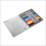 Doms Amariz Duo Brush Pens (14 Shades) (Soft + Hard Tip) (Tin Pack)