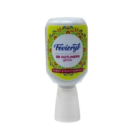 Pidilite Fevicryl 3D Outliner 20ml Glitter Silver
