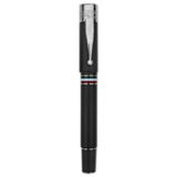 Gioia | Fountain Pen & Rollerball Pen | Partenope | Black | Ruthenium Trims Gioia