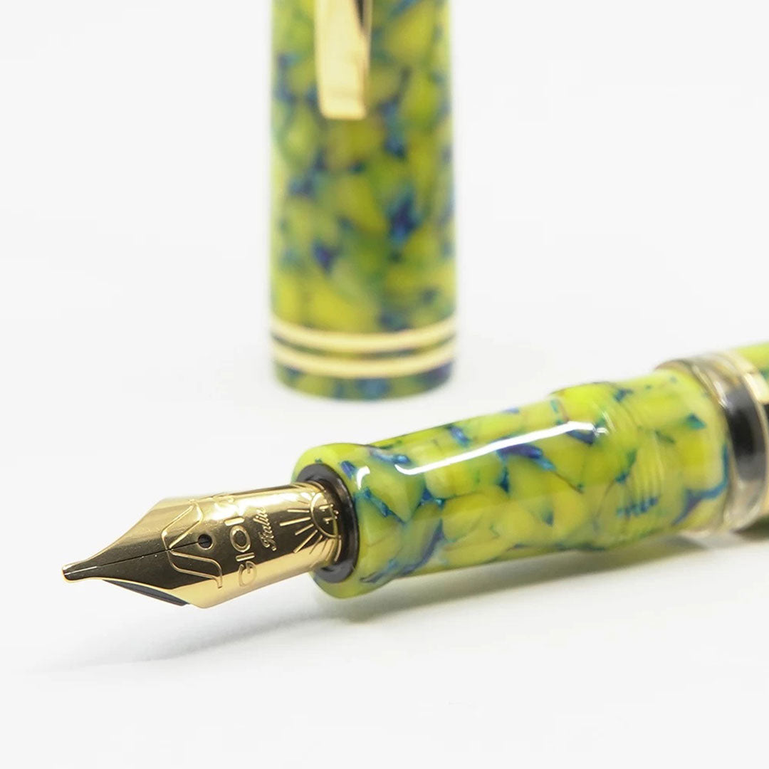 Gioia | Metis Fountain Pen | Colibri Gold | Broad Nib Gioia