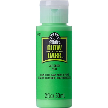 Folk Art Glow In The Dark Acrylic Paints ( Loose )