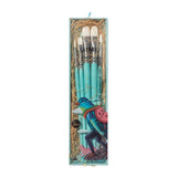 HIMI Little Bird Assorted Brush Set - 5 pcs - Blue - Front View