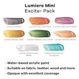 Jacquard Lumiere Metallic Colours  Swatches of All 8 Shades
