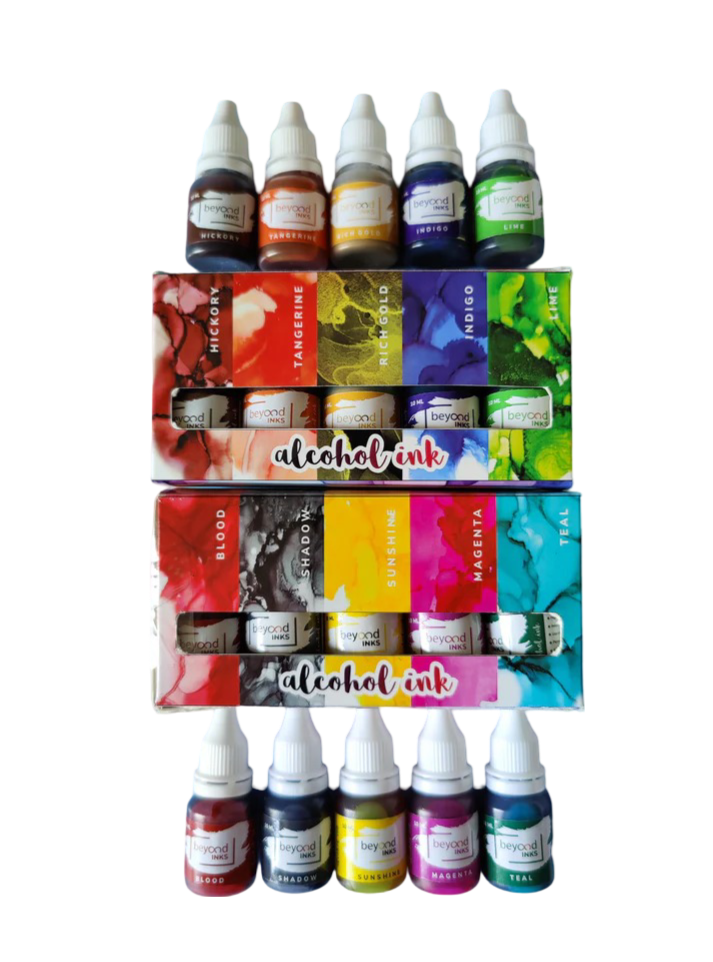 Beyond Inks Mini Alcohol Ink Pack of 10 Colors.