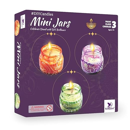 Glass Painted Mini Candle Jars ����������ï¿