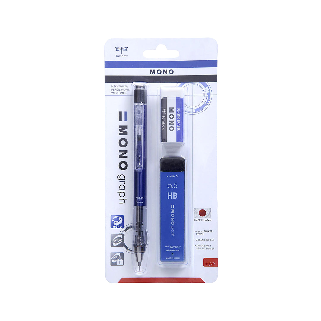 Tombow MONO Graph Mechanical Pencil 0.5mm with Eraser