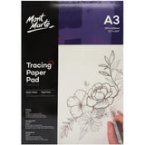 Mont Marte Tracing Paper Pad A3 60gsm 40 Sheets Transparent Sketch Pad