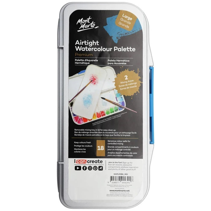 Mont Marte Airtight  Watercolour Palettes