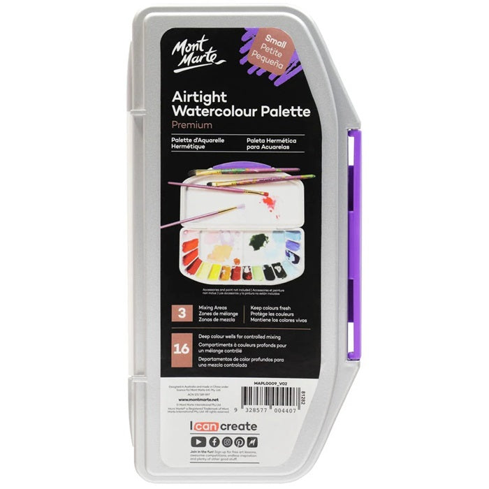 Mont Marte Airtight  Watercolour Palettes