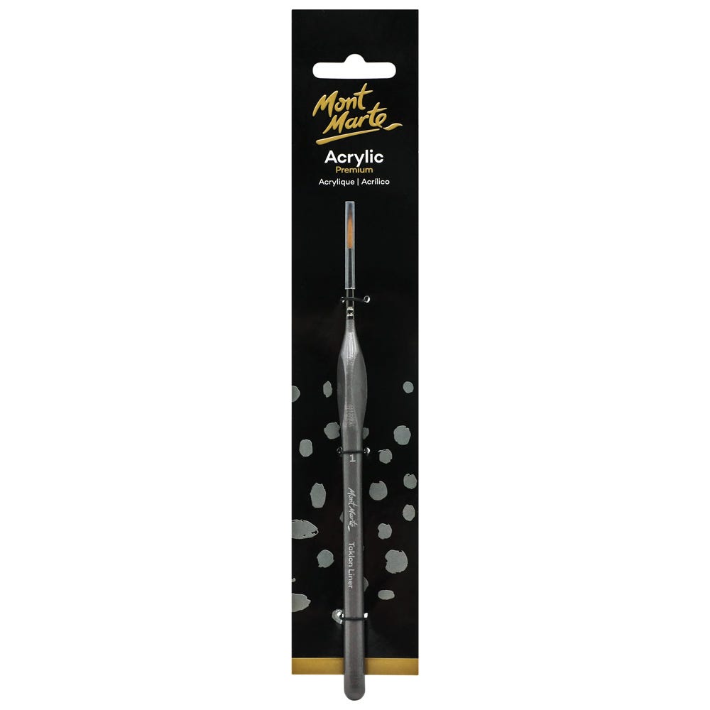 Mont Marte Artist Acrylic Taklon Liner Brush Size 1