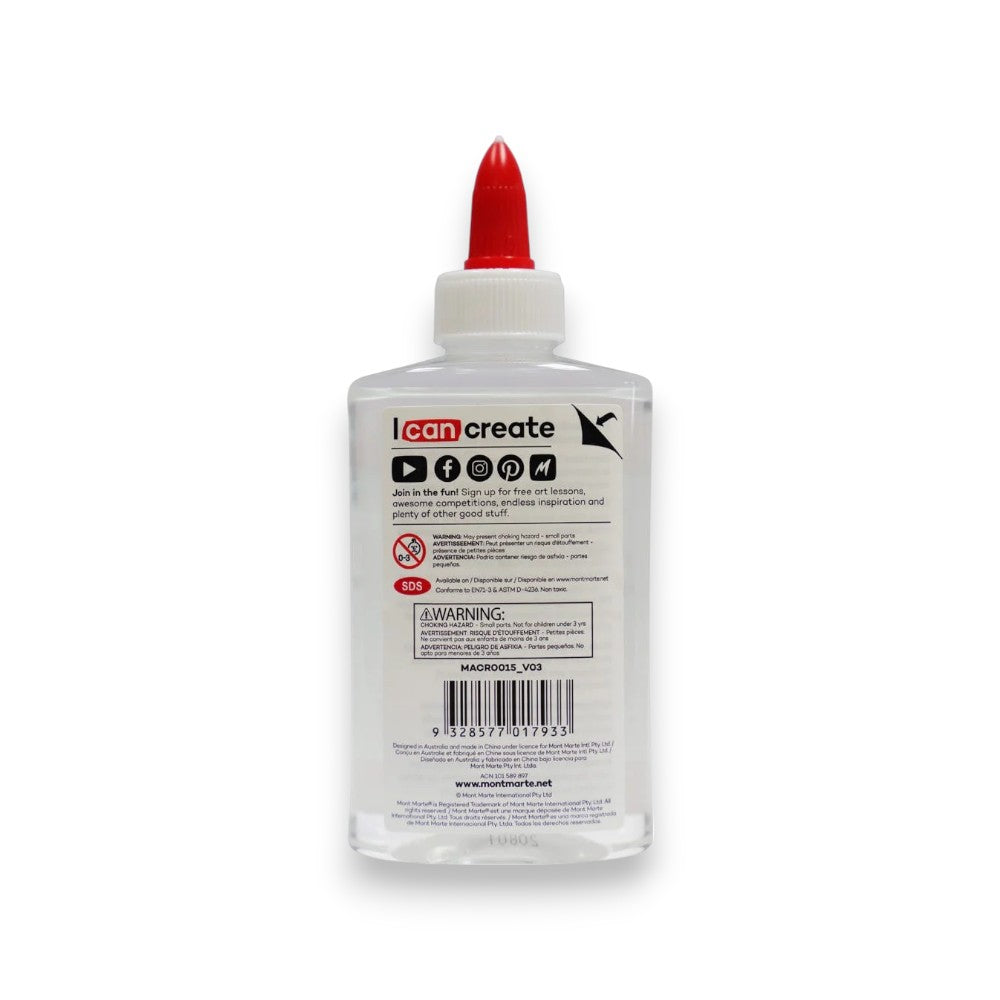 Mont Marte Clear School Glue Gel - 147ml - Fast Drying & Non-Toxic Mont Marte