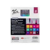 Mont Marte Premium Dual Tip Markers Brush/Bullet - Set of 12 - Choose