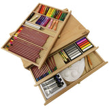 Mont Marte Pastel Box Signature Beech Wood Storage Box