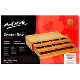 Mont Marte Pastel Box Signature Beech Wood Storage Box
